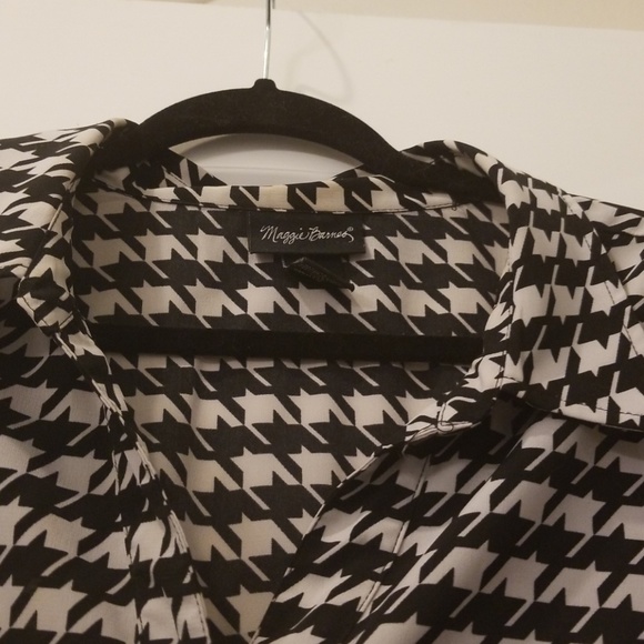 Maggie Barnes button down houndstooth 2x 22/24 - Picture 2 of 4
